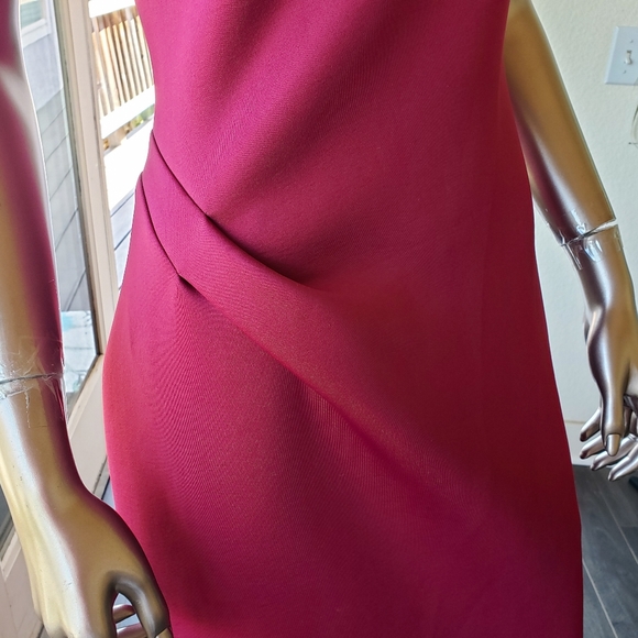 Emily in Paris Inspo: Jovani by Mia Bella One-Shoulder Scuba Dress - Picture 5 of 9